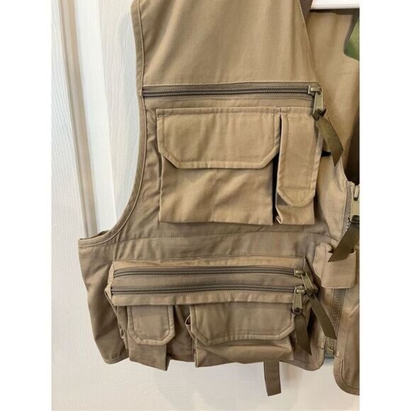 Orvis 90’s Tan Fly Fishing Vest sz XL NWT - Picture 4 of 9